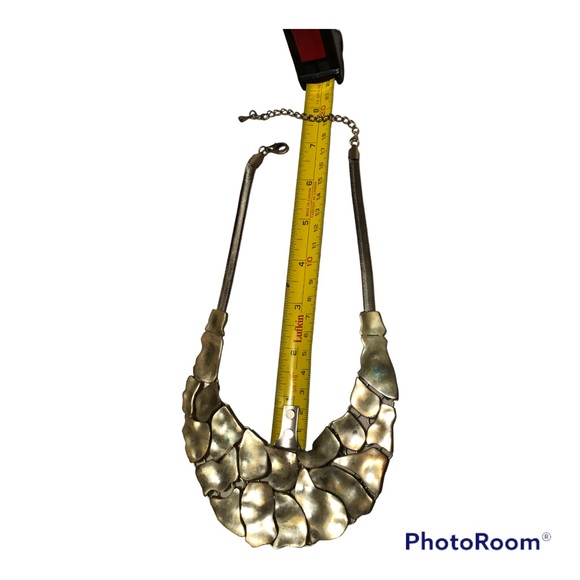 Art Deco Style, Silver Statement Necklace - Picture 5 of 7